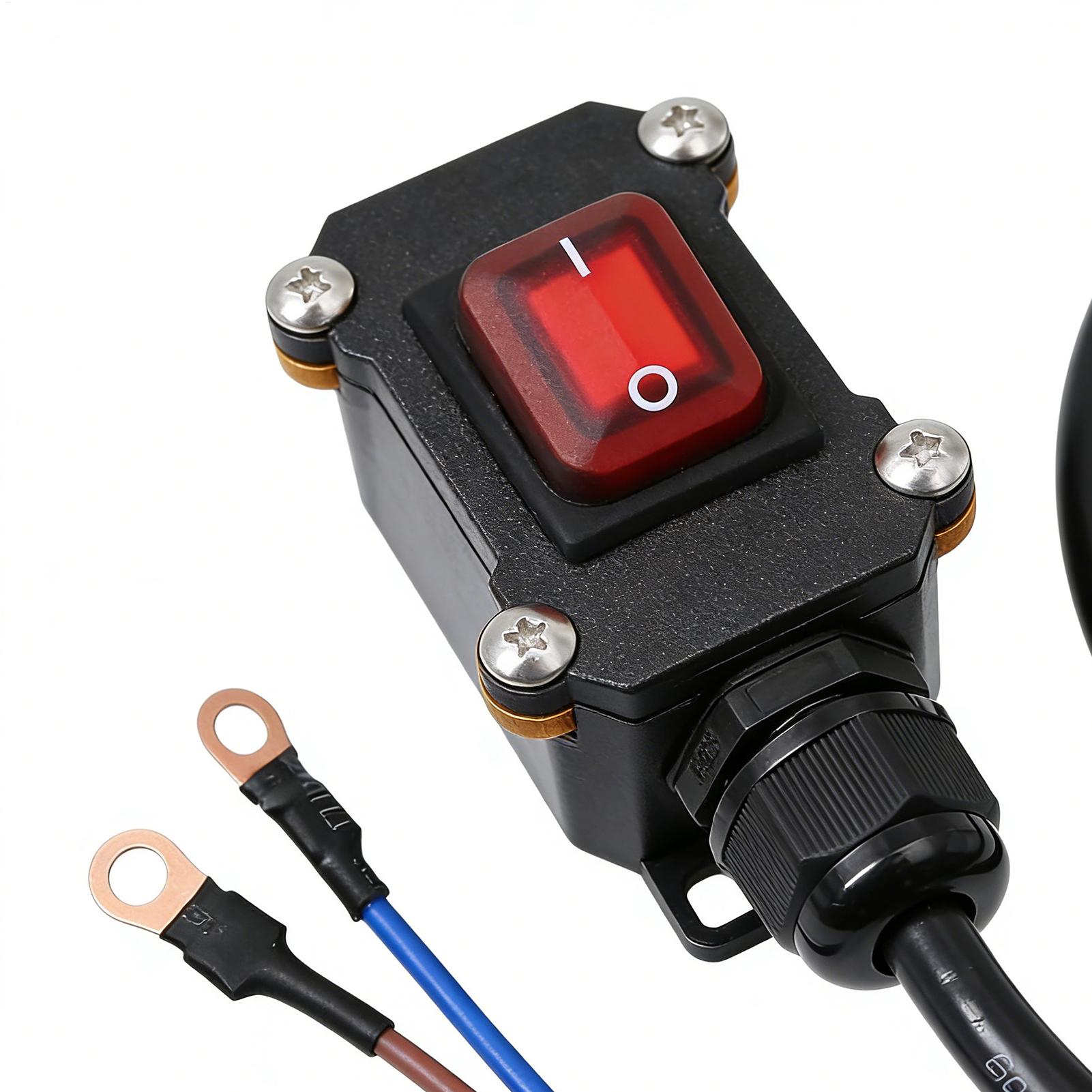 Outdoor Power Disconnect - バッテリーシャットオフ 12V/24V 防水パワーブロッカー オートバイ車バッテリーディスコネクター マリンボート電気技師エンジニアリング用