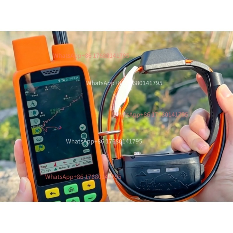 Outdoor Power Hours - 屋外フィールドハンティング用追跡首輪 18650バッテリー駆動、大型猟犬用4つの首輪