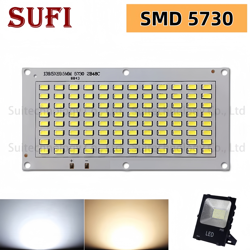 Outdoor Power Source - 15W 18W 48W LED投光照明光源、SMD5730アルミプレートベース、フルパワー15W 18W 48W