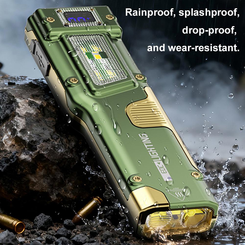 Outdoor Power Source - S90-Edc Edc 戦術充電式懐中電灯 3 光源多機能屋外キャンプ作業灯ハイパワー懐中電灯