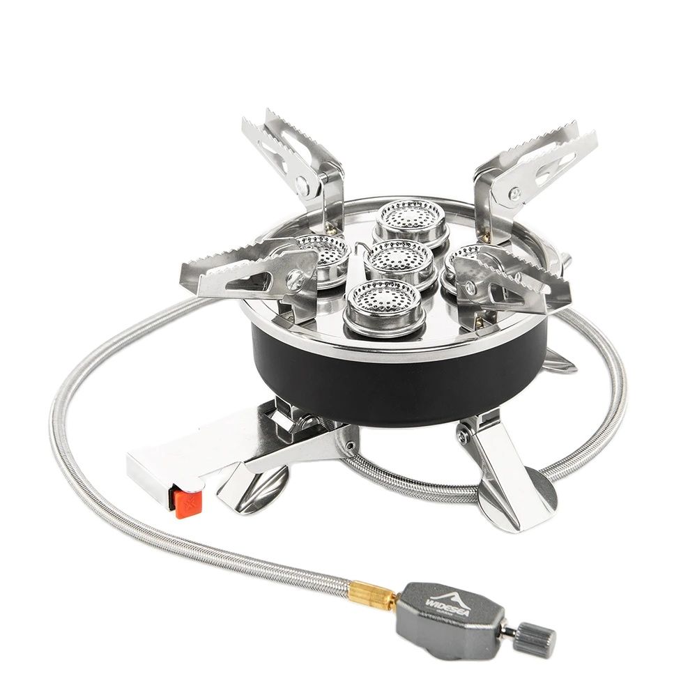 Outdoor Power Equipment Brands - Widesea キャンプ 5in1 ガスストーブ屋外ビッグパワーバーナーポータブル折りたたみ炉ピクニック用品調理ハイキング用品