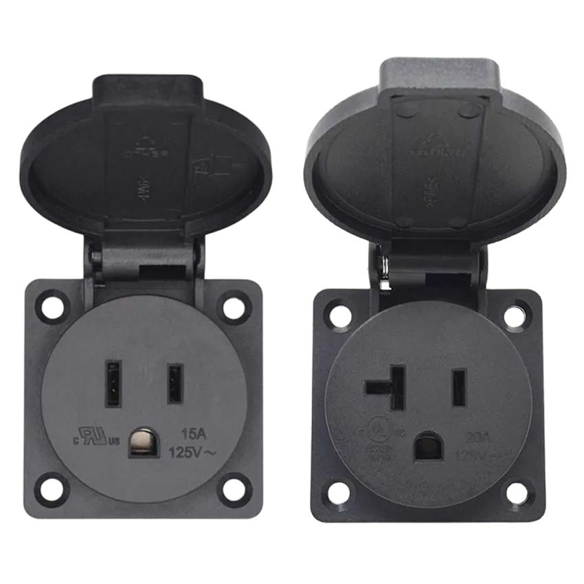 Outdoor Power Receptacle - 1 個ユニバーサル 15A 20A アメリカ屋外防水産業用電源コンセント L5-15R