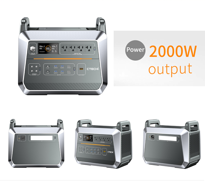 家庭用緊急電源急速充電2000W 家庭用屋外キャンプ用ポータ - Outdoor Power Station のレビューと価格