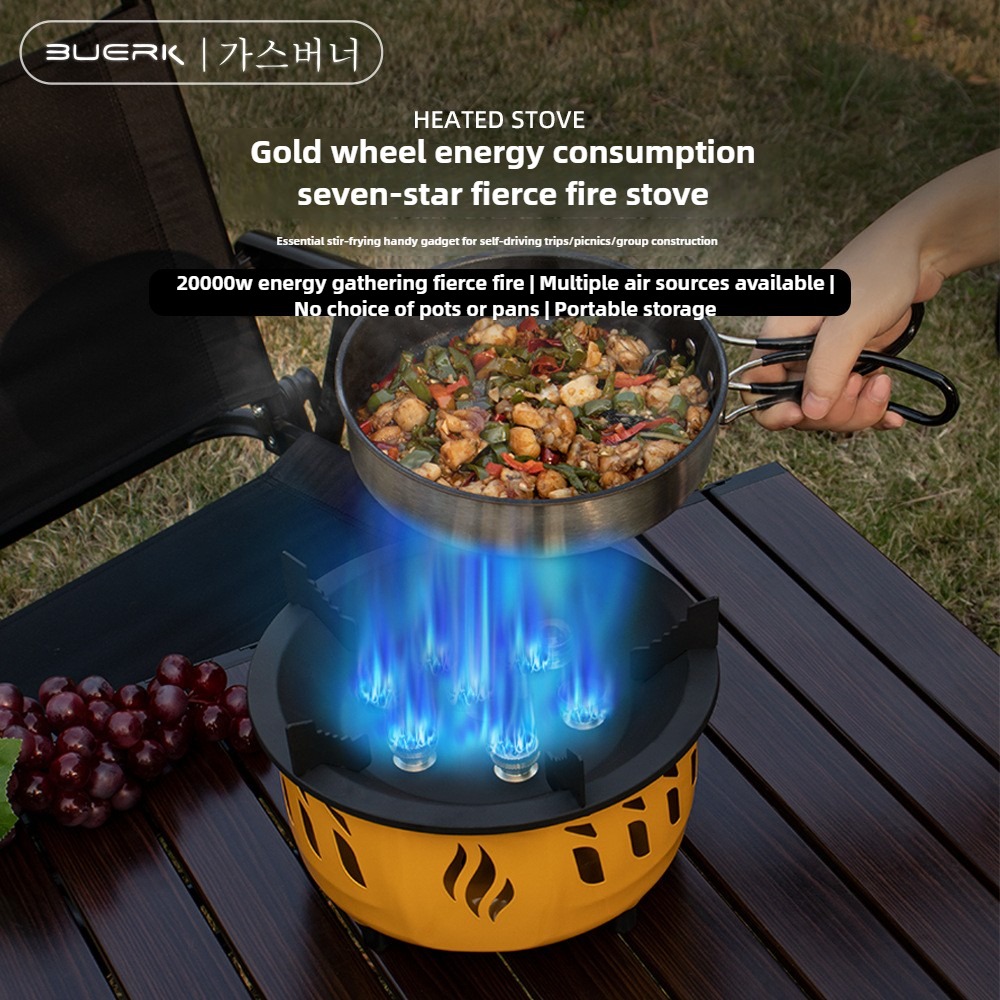 20000W 7コアハイパワーキャンプストーブポータブル防風 - Outdoor Power Equipment Brands のレビューと価格