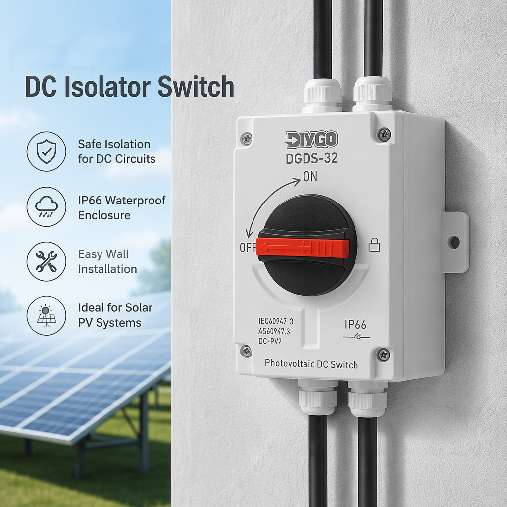 回転式ハンドル付きDC太陽光発電用アイソレータースイッチ、3 - Outdoor Power Disconnect のレビューと価格