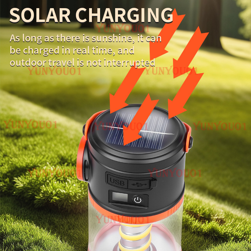 国境を越えた新しいソーラー充電式キャンプライト パワーディス - Outdoor Power Source のレビューと価格