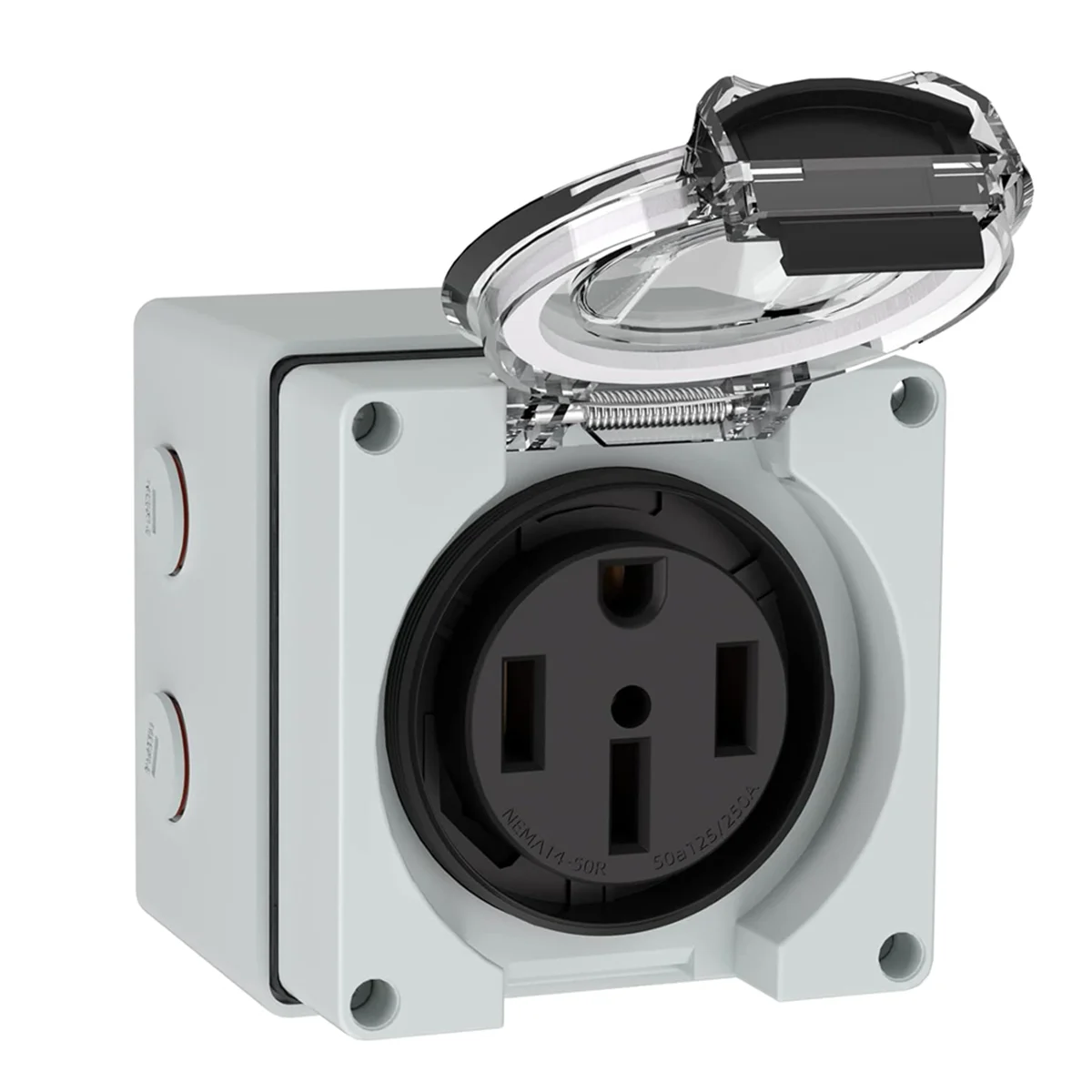 AT16 50アンペア電源コンセントボックス、125/250 - Outdoor Power Receptacle のレビューと価格