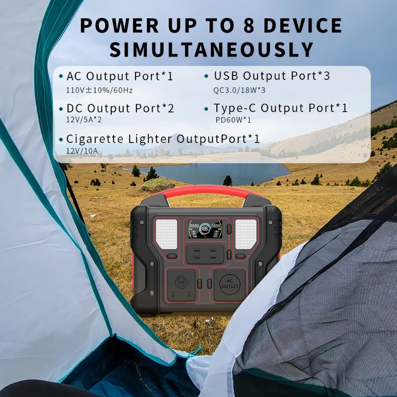 高品質300Wポータブル電源299.7Whソーラー発電機、6 - Outdoor Power Station のレビューと価格