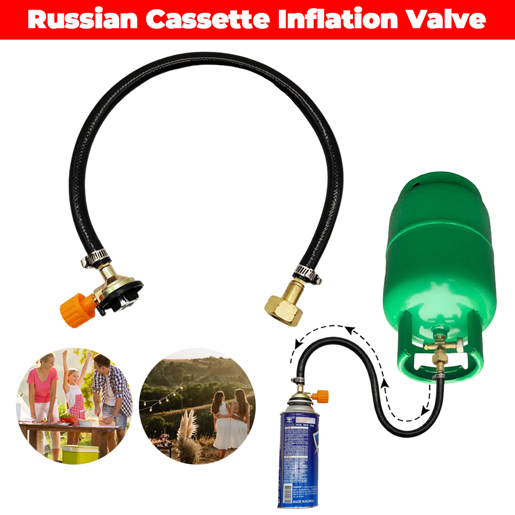 ロシア製ロングガスタンク充填コネクター一体型カセットブタンタ - Outdoor Power Heater のレビューと価格