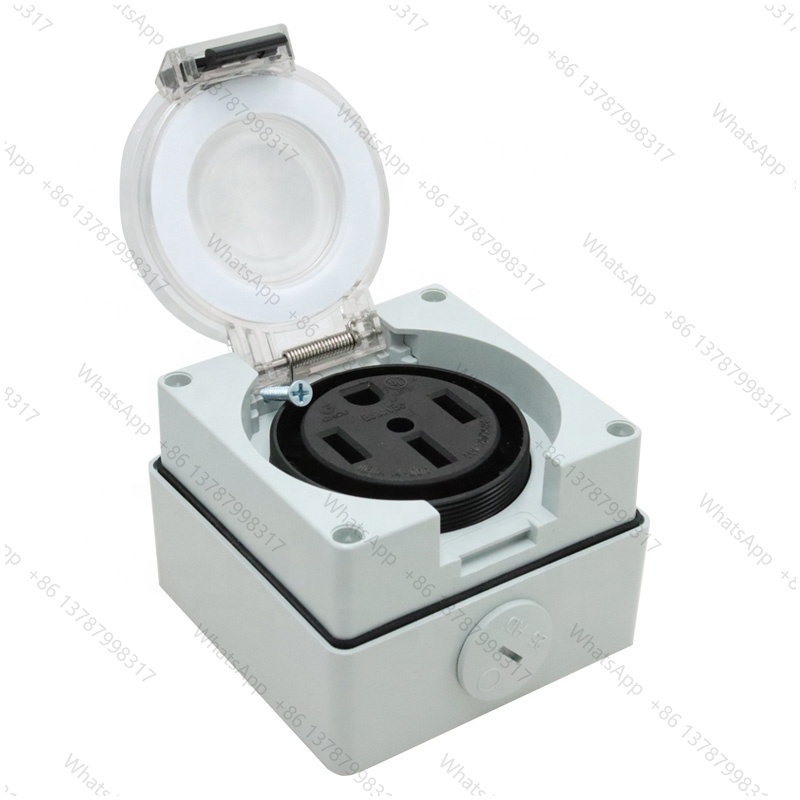 50アンペア発電機RV電源インレットボックスプラスチック防水 - Outdoor Power Receptacle のレビューと価格