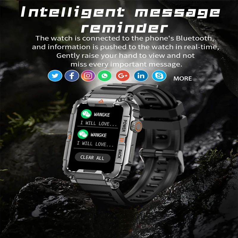 軍用アウトドアスマートウォッチ GPSトラッカー Bluet - Outdoor Power Hours のレビューと価格