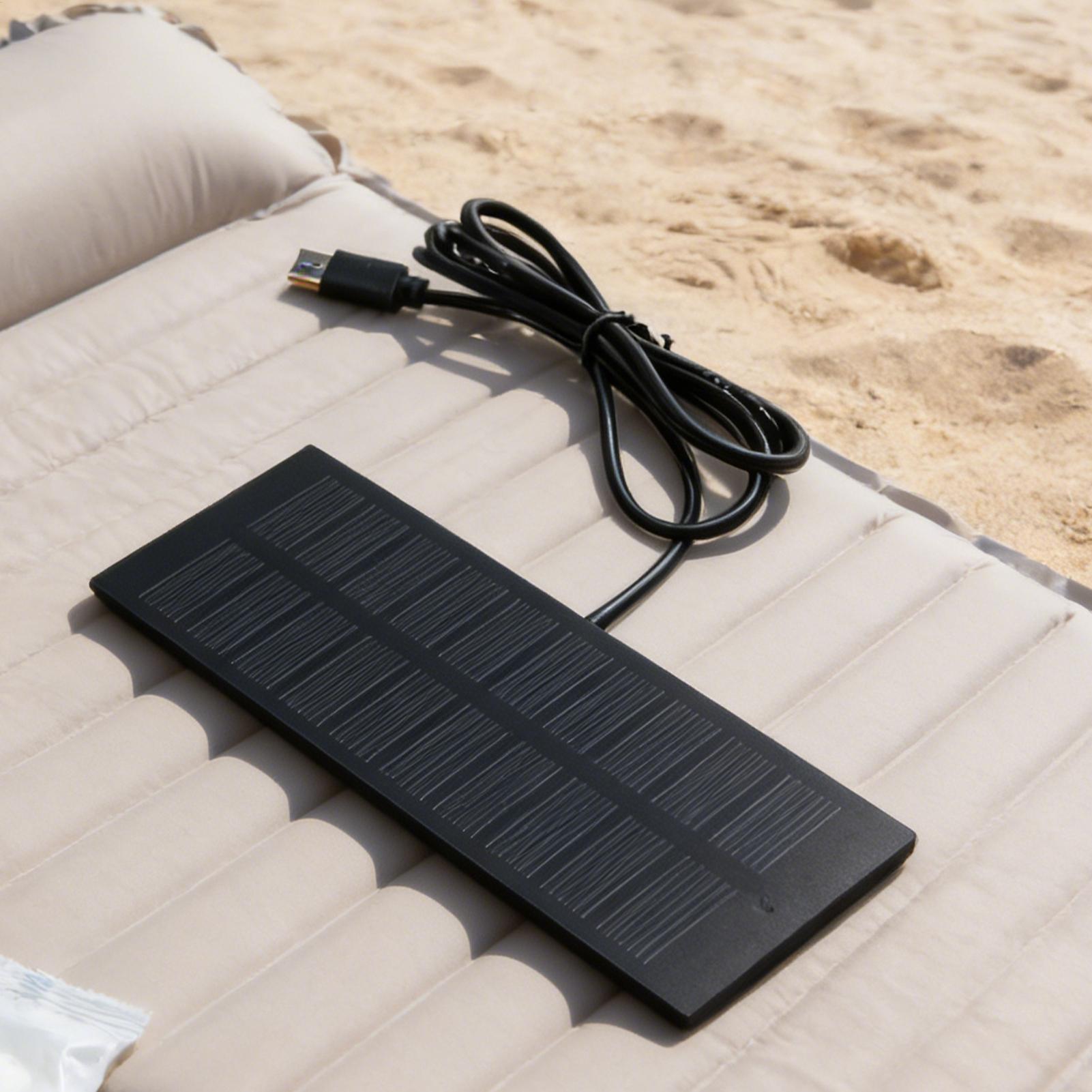 5W 5V ポータブルソーラーパネル USB ソーラーパネル - Outdoor Power Board のレビューと価格