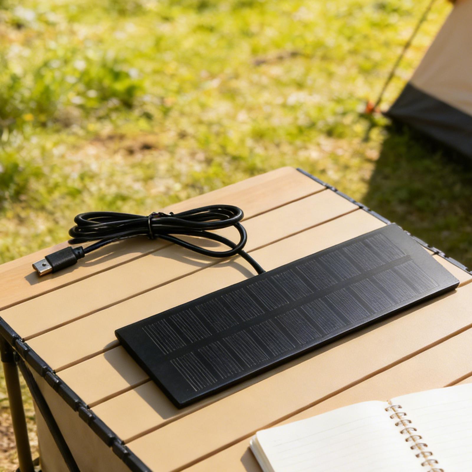 5W 5V ポータブルソーラーパネル USB ソーラーパネル - Outdoor Power Board のレビューと価格