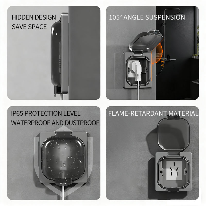 IP65防水屋外コンセント、16A高出力壁プレート、250V - Outdoor Power Receptacle のレビューと価格