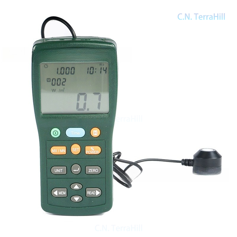 太陽光発電パネルのテスト用デジタルデータロガー。屋外での太陽 - Outdoor Power Meter のレビューと価格