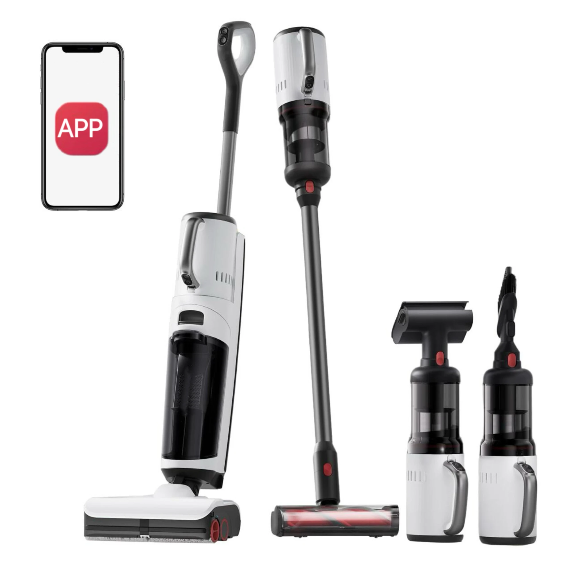 5-in-1強力17000Paワンステップアプリ制御車載掃除 - Outdoor Power Mop のレビューと価格