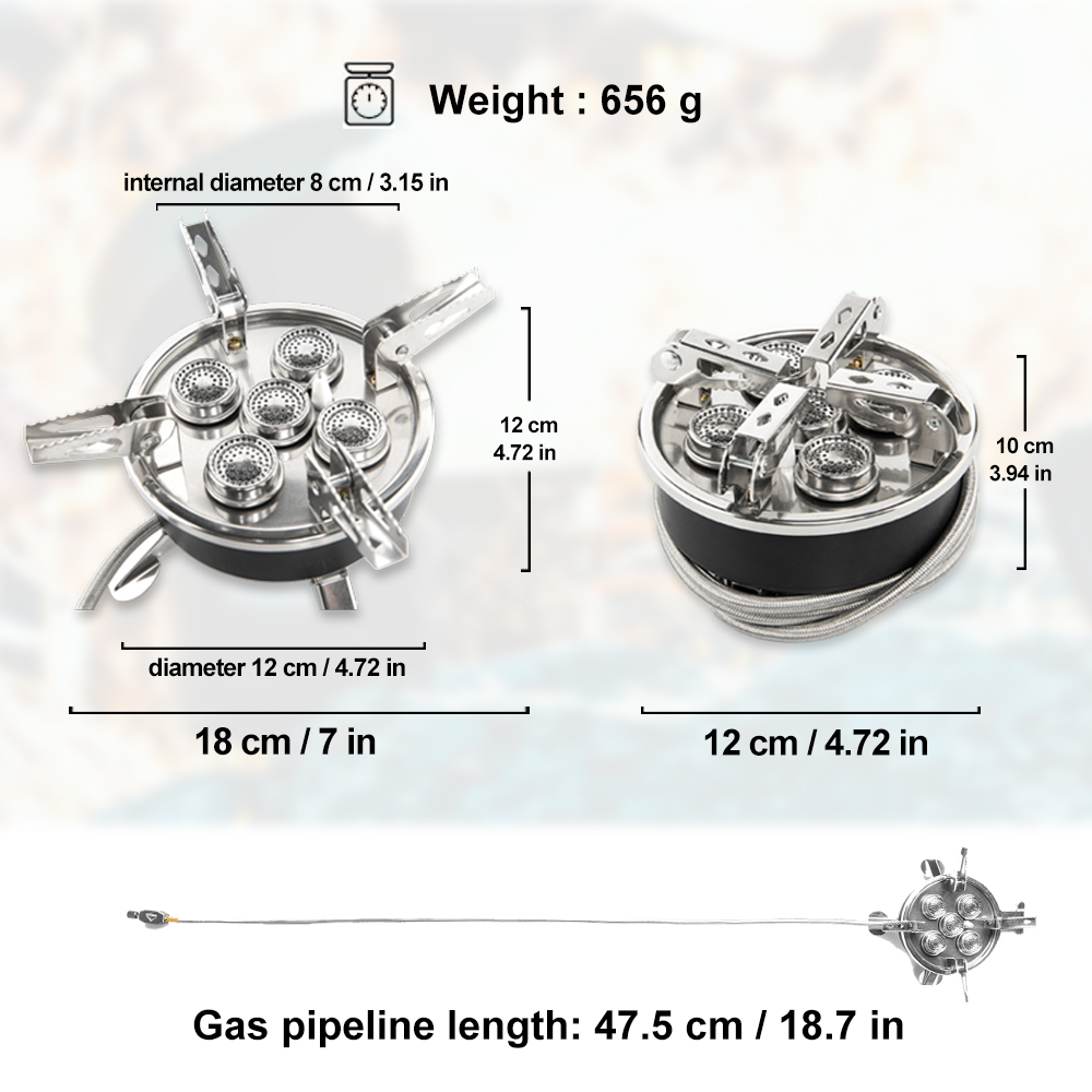 Widesea キャンプ 5in1 ガスストーブ屋外ビッグパ - Outdoor Power Equipment Brands のレビューと価格