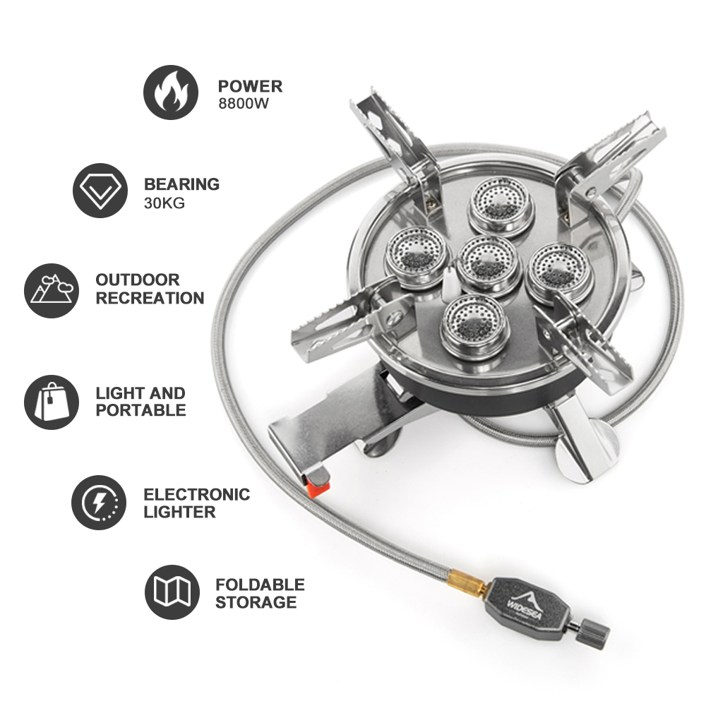 Widesea キャンプ 5in1 ガスストーブ屋外ビッグパ - Outdoor Power Equipment Brands のレビューと価格