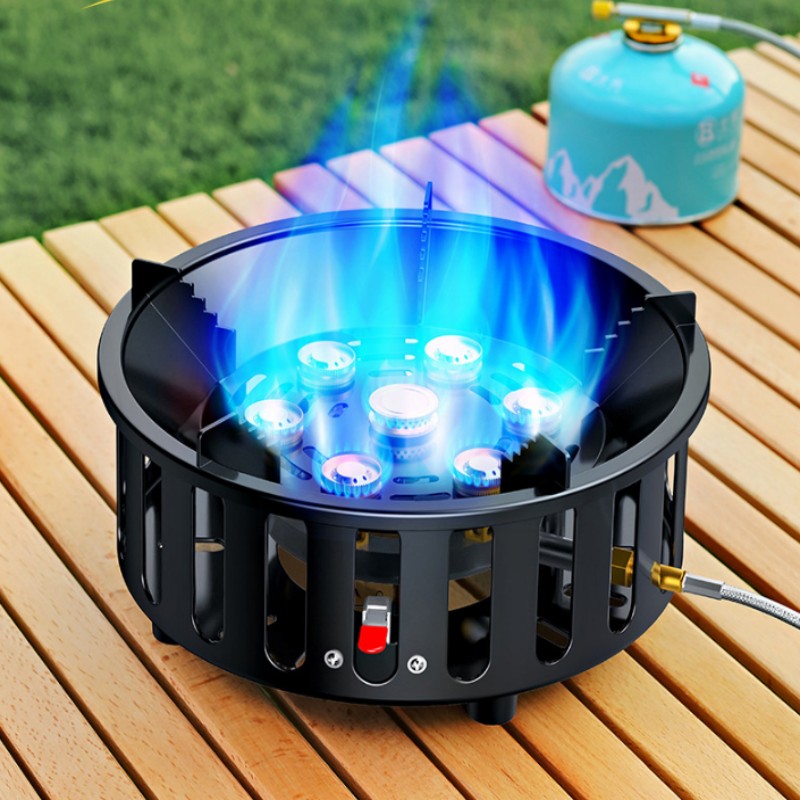 高出力7芯21000Wポータブルキャンプストーブ、強風対応屋 - Outdoor Power Heater のレビューと価格
