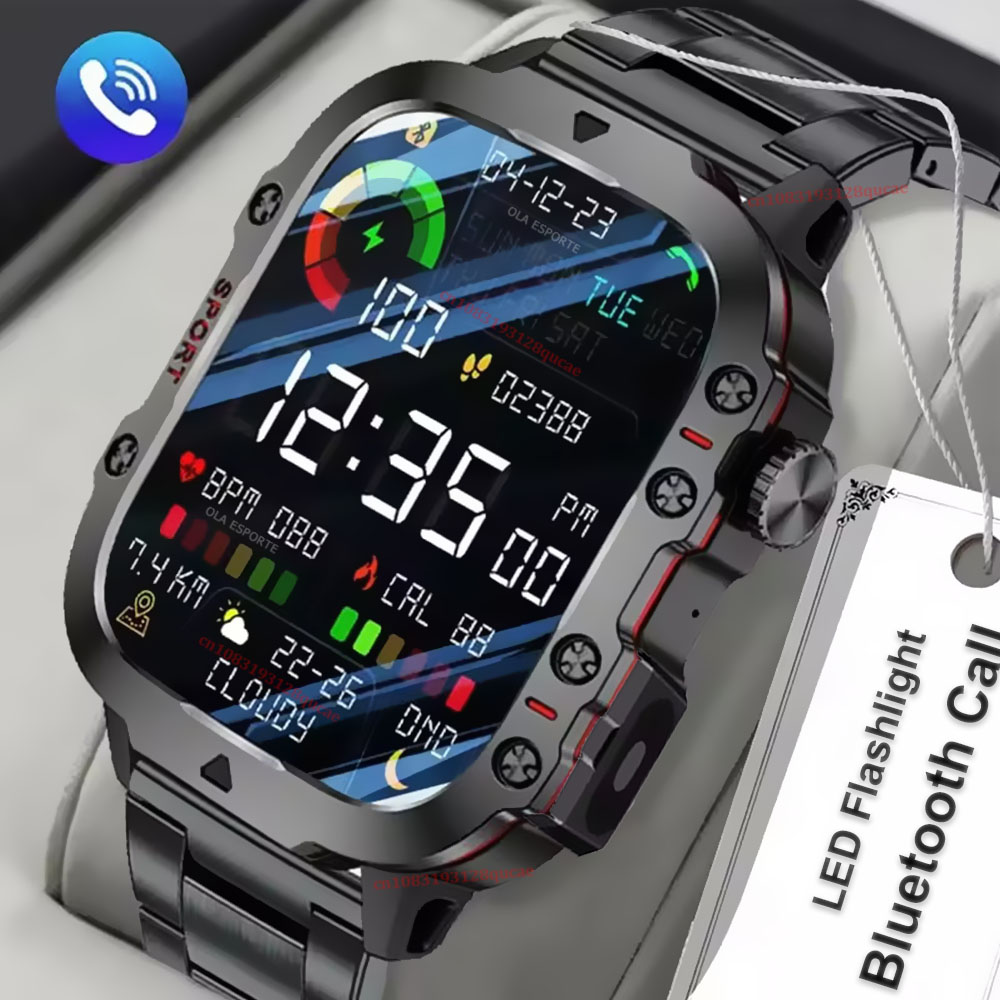 2026年新型ミリタリースマートウォッチ メンズ IP67  - Outdoor Power Hours のレビューと価格