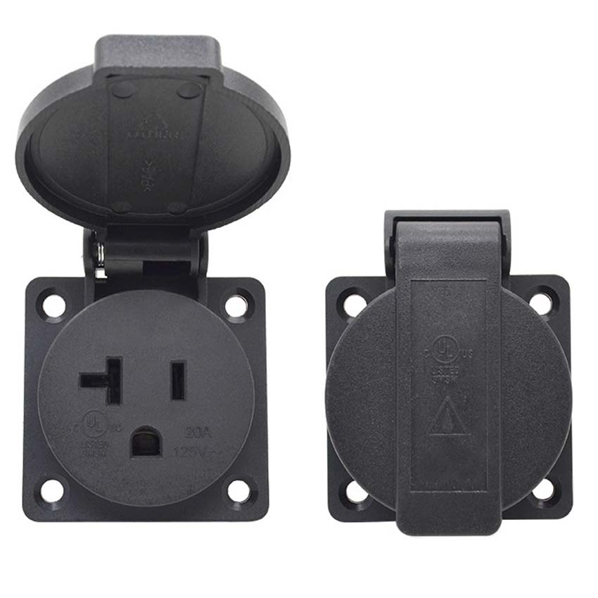1 個ユニバーサル 15A 20A アメリカ屋外防水産業用電 - Outdoor Power Receptacle のレビューと価格