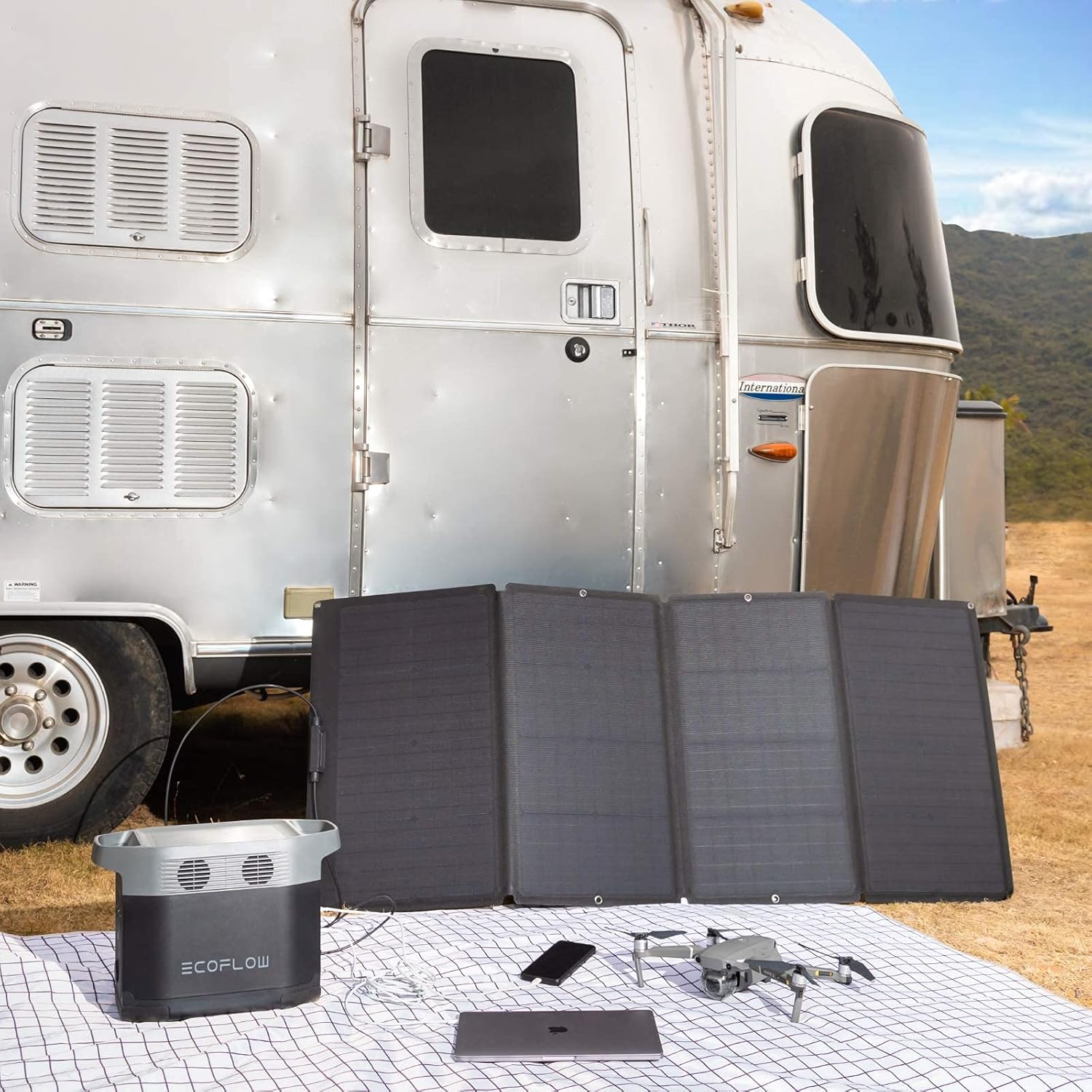 160ワット折りたたみ式ソーラーパネルポータブル電源調整可能 - Outdoor Power Station のレビューと価格
