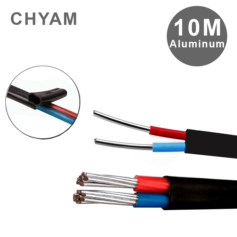 黒アルミニウムワイヤーカバー,2コア,2.5mm, 4mm, - Outdoor Power Line Cover のレビューと価格